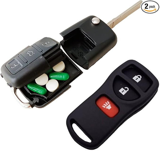 Fake Car Key Diversion Safe Bundle -  Discreet Diversion Safes with secret compartment to stash valuables
