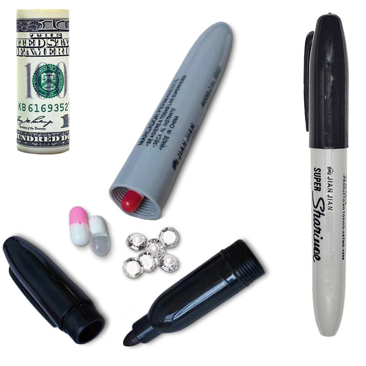 Realistic Large Marker Diversion Safe (2 Pack) - Real working large marker with a secret stash container to hide valuables