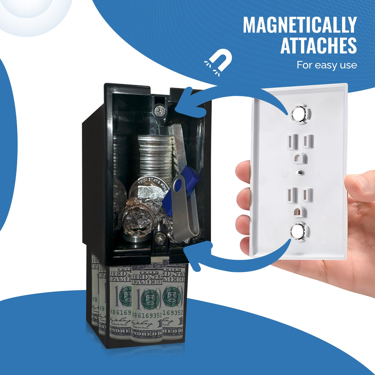 Diversion Safe Outlet (2 Pack) - Wall Socket Diversion Safe - Secret Safes For Home For Discreet Security