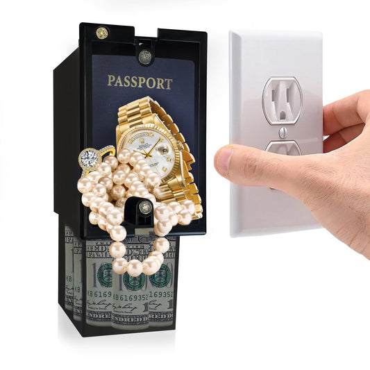Wall Outlet Diversion Safe - Hidden Home Safe for Discreet Security Wall Safe