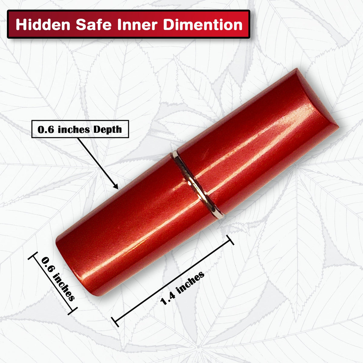 Fake Lipstick Diversion Safe - Concealed Compartment for Stealthy Storage of Valuables